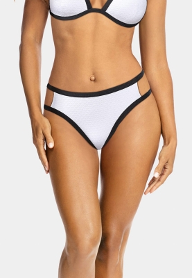 Biało-czarne figi z paseczkami na boku FLD16-645C-1