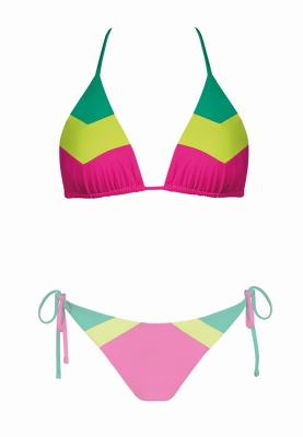Góra od bikini wiązana - neonowe kolory FG144-828-ph