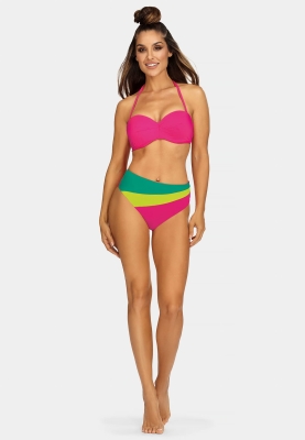 Wysokie figi kąpielowe - neonowe kolory FD164A-828-przód