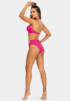 Wysokie figi kąpielowe - neonowe kolory FD164A-828-tył