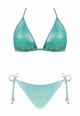Turkusowy biustonosz od bikini wiązany FG144-833A-ph