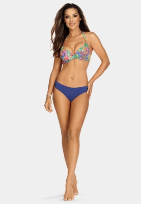 Kobaltowe figi klasyczne z marszczeniami FD21A-827-przód