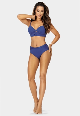 Kobaltowe figi kąpielowe - wyższy stan FD04E-827A-tył