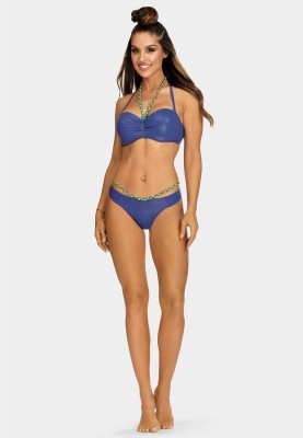 Figi kąpielowe z ozdobnym warkoczykiem FD163A-827A-przód