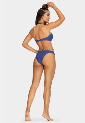 Figi kąpielowe z ozdobnym warkoczykiem FD163A-827A-tył