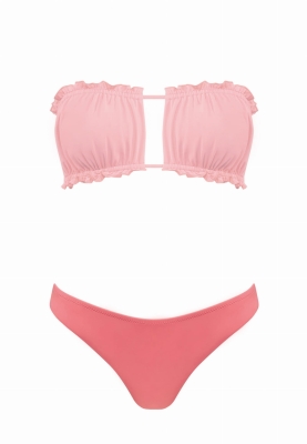 Figi kąpielowe brazyliany | tanga różowe FLD14-851-ph