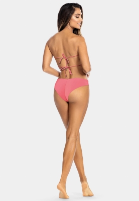 Figi kąpielowe brazyliany | tanga różowe FLD14-851-tył