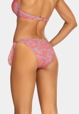 Wiązane po bokach figi - neonowe kwiaty FD17-829-2