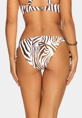 Wiązane figi kąpielowe w zwierzęcy print FD17-820-2