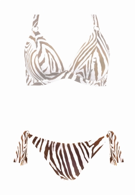 Wiązane figi kąpielowe w zwierzęcy print FD17-820-ph