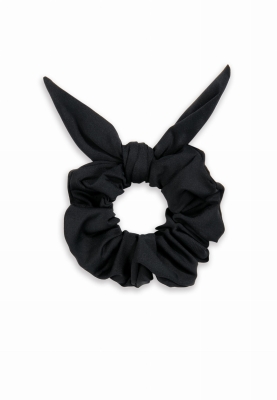 Ozdobna gumka do włosów scrunchie Black G01-509_ph