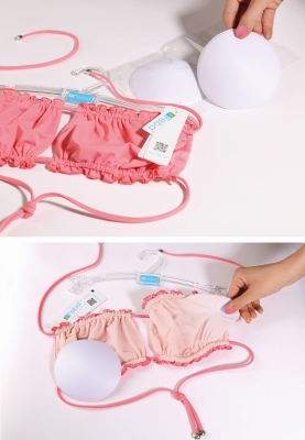 Okrągłe wkładki modelujące biust - białe WK2-645-3