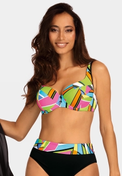 Góra od stroju na duży biust neonowy wzór FG04/861