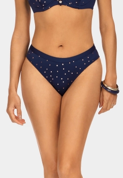 Klasyczne figi kąpielowe w złote kropki FD20/871