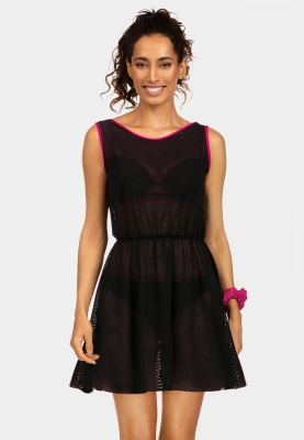 sukienka_plazowa_w_sportowym_stylu_czarna_azurowa_f220_509e_przód_www.sklep.feba.pl