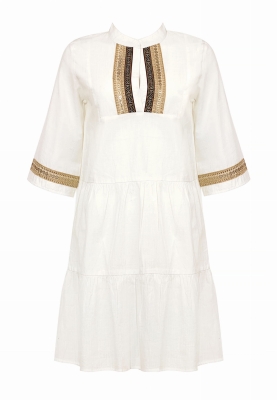 Tunika plażowa boho biała