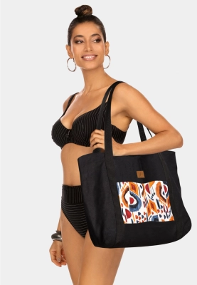 czarna_duza_torba_plazowa_navy_etno_f87_bag19_przód_www.sklep.feba.pl