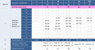 Tabala Rozmiarów F216-866