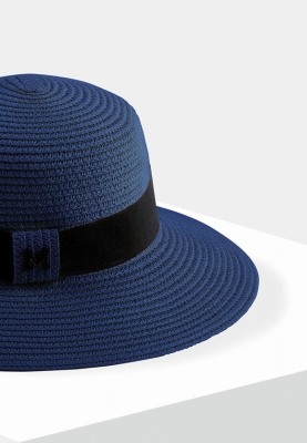 Damski kapelusz plażowy granatowy desert Navy- zbl