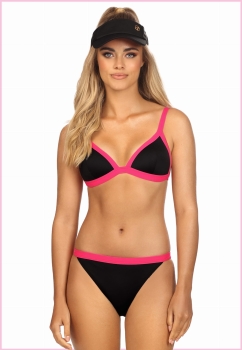 Bikini z lamówkami Roxy Black Angel