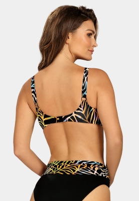 biustonosz kąpielowy piankowy wzór safari od tyłu