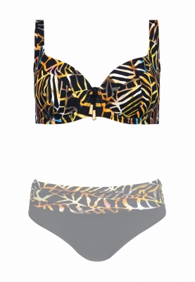 biustonosz kąpielowy piankowy wzór safari