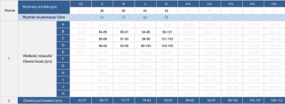 Tabela rozmiarów FG227-886