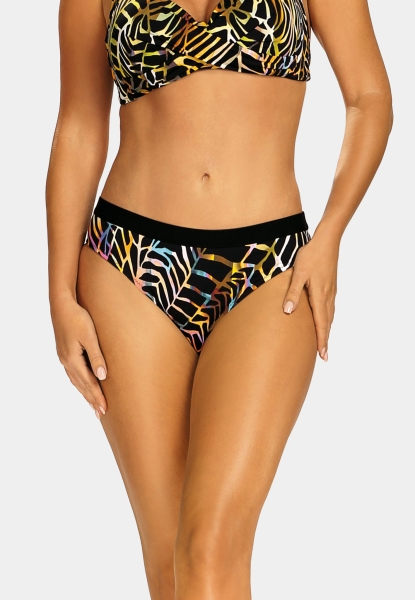 klasyczne damskie majtki kąpielowe wzór safari
