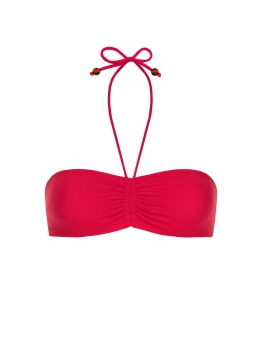 Bandeau | Wiązana malinowa góra od Bikini frotte