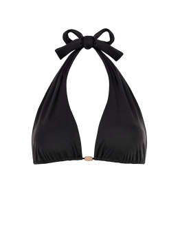 Czarna góra od bikini - wiązana na różne sposoby