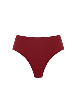 Figi z wysokim stanem - Brazyliany damskie bordo