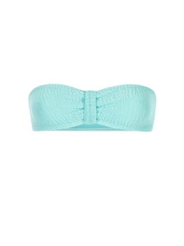 Elastyczna góra bikini top Bandeau pastelowa Mięta