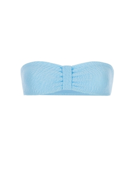 Elastyczna góra od bikini bandeau Niebieski pastel