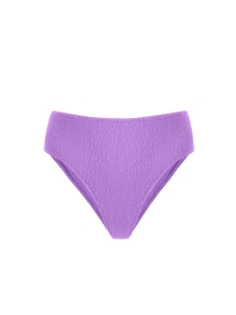 Damskie wysokie figi kąpielowe bikini - fioletowe