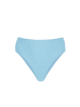 Wysokie figi kąpielowe bikini - niebieski pastel