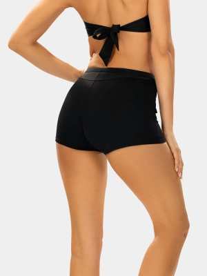 szorty-kapielowe-czarne-damskie-wyzszy-stan-tyl