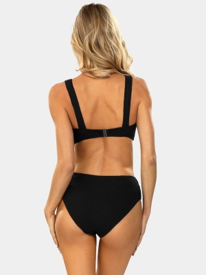 czarny-kostium-kapielowy-dwuczesciowy-wysoki-stan-prazkowany-FL81-509G-tyl