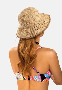 Kapelusz plażowy Bucket hat F65/K46/769 jasny beż