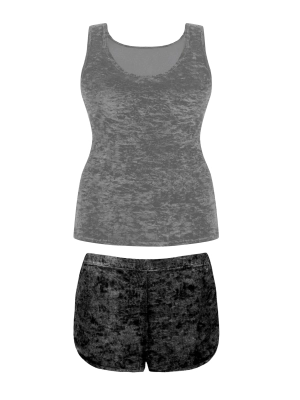 czarne-damskie-szorty-na-lato-welur-velvet-FL124E-509-ph