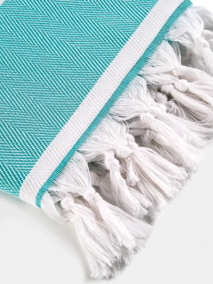 duzy-zielony-recznik-plazowy-w-stylu-boho-RK-761-ph2