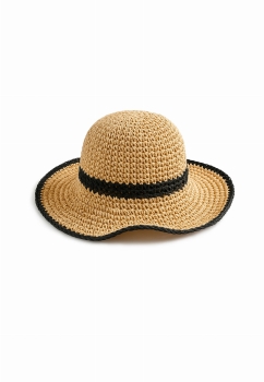 Słomkowy kapelusz plażowy Bucket Hat F65/K49/769