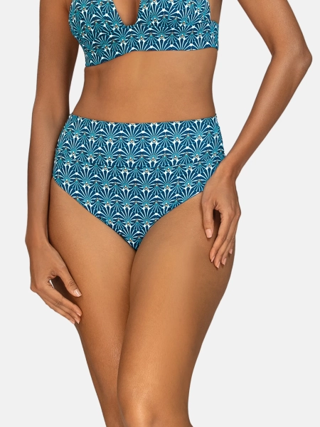 figi-kapielowe-wysoki-stan-wyszczuplajace-brzuch-niebieskie-fd161-922-przod