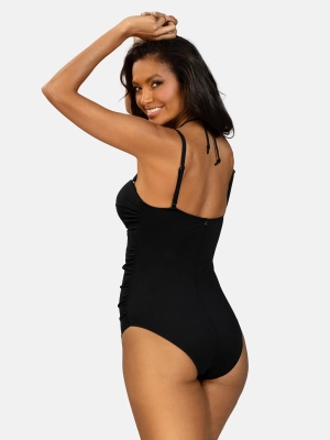 czarny-stroj-kapielowy-modelujacy-fason -bardotka-tyl