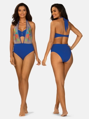 niebieski-stanik-kapielowy-zestwienie-z-jednoczesciowym-strojem-przod-tyl