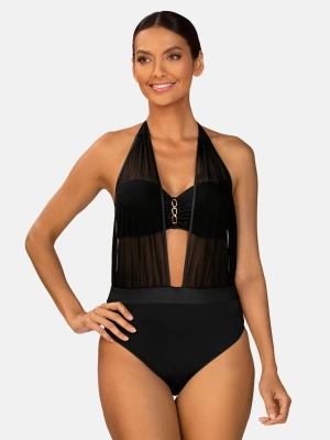 czarne-monokini-z-siatki-gleboki-dekolt-przod-modelka