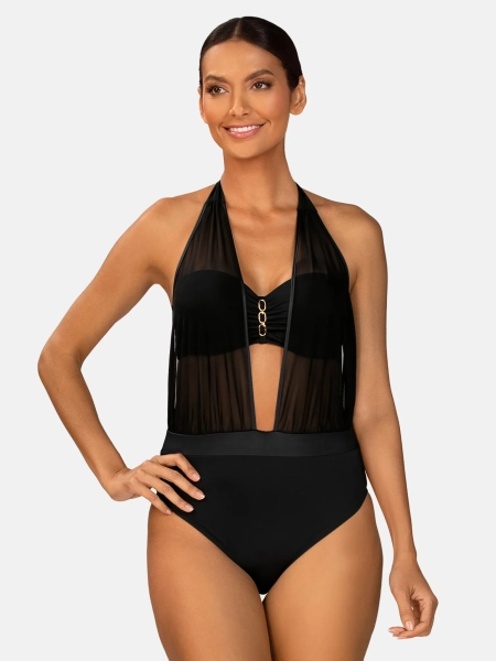 czarne-monokini-z-siatki-gleboki-dekolt-przod-modelka