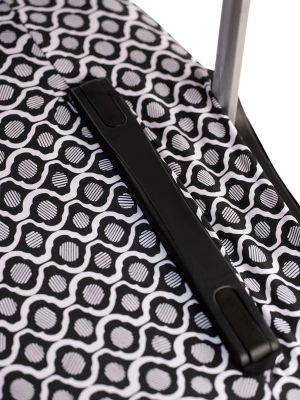 pokrowiec-na-srednia-walizke-bialo-czarny-zblizenie-materialu