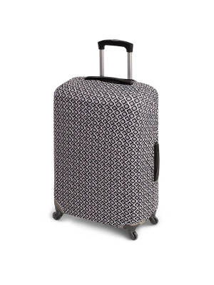 ochronny-pokrowiec-na-srednia-walizke-bialo-czarny-print-bok