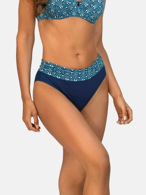 figi-kapielowe-damskie-wysoki-stan-niebieski-print-fd10-922-modelka-przod