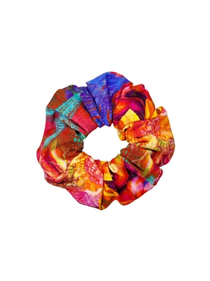 kolorowa-gumka-scrunchie-podwodna-energia-oceaniczny-print